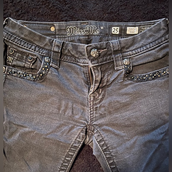 Miss Me Skinny Jeans Signature Black - Picture 2 of 7